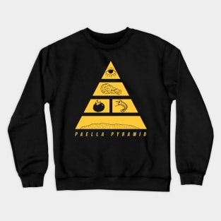 Classy Paella Pyramid Yellow Print Design Crewneck Sweatshirt